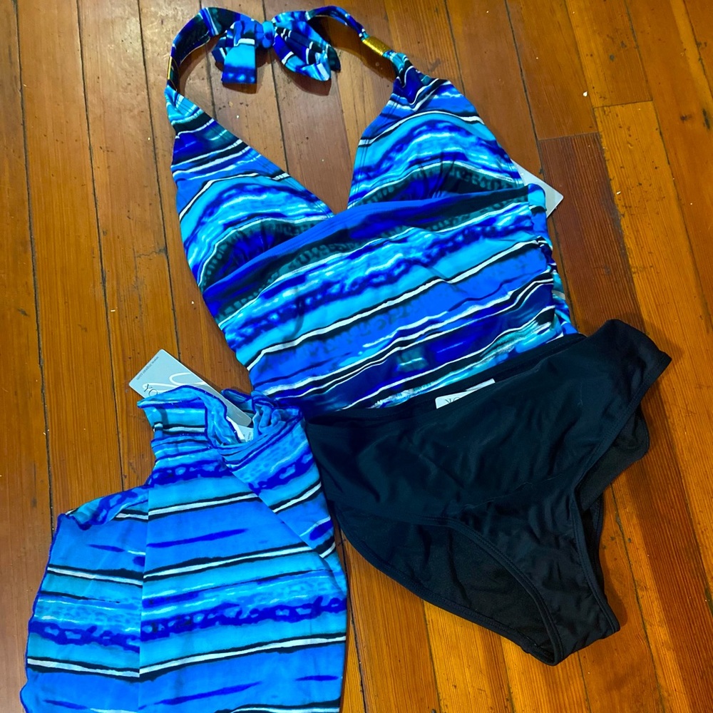 YBL tankini with sarong